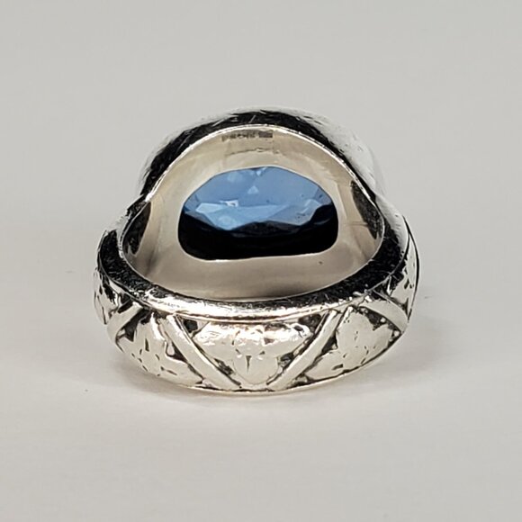 Lori Bonn Blue Topaz Sterling Silver Ring, Size 6 - Picture 6 of 7